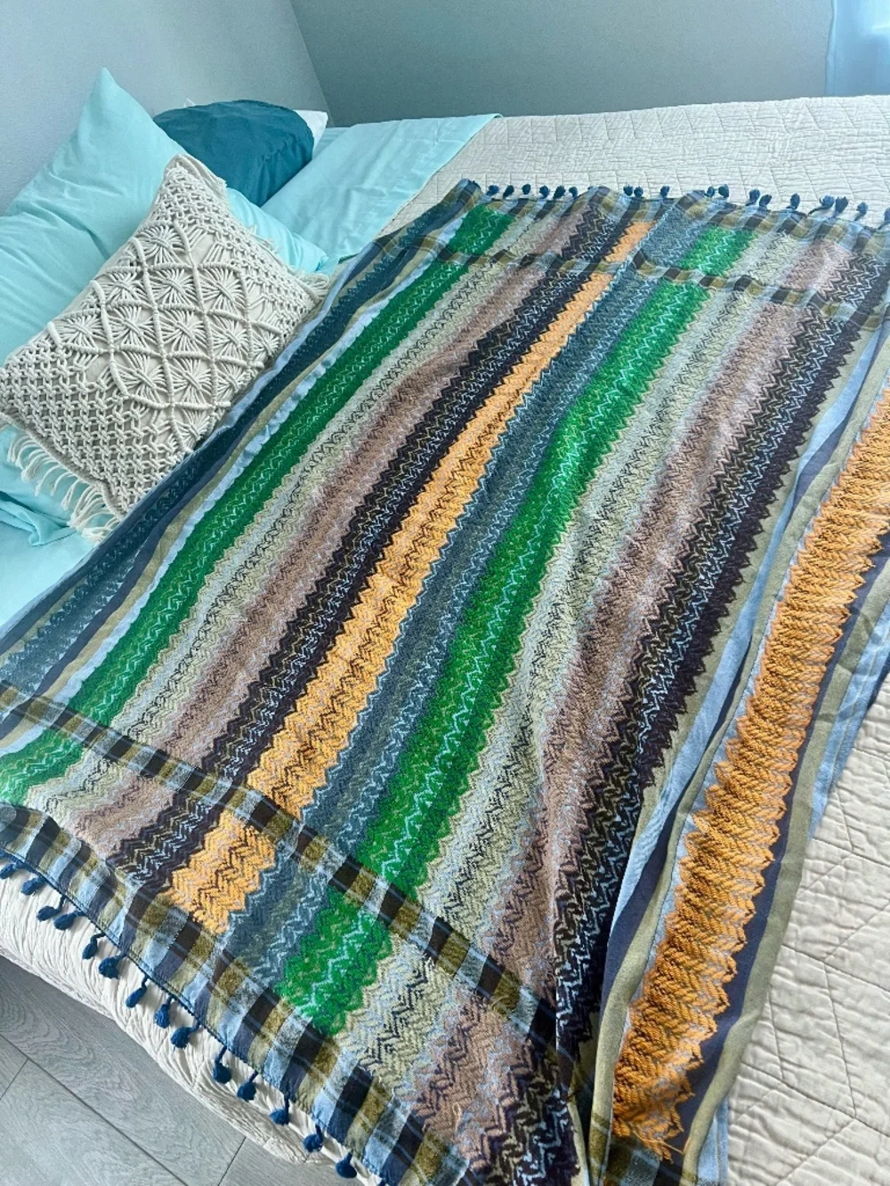Bethlehem Hirbawi® Kufiya (Head wrap, scarf, versatile)